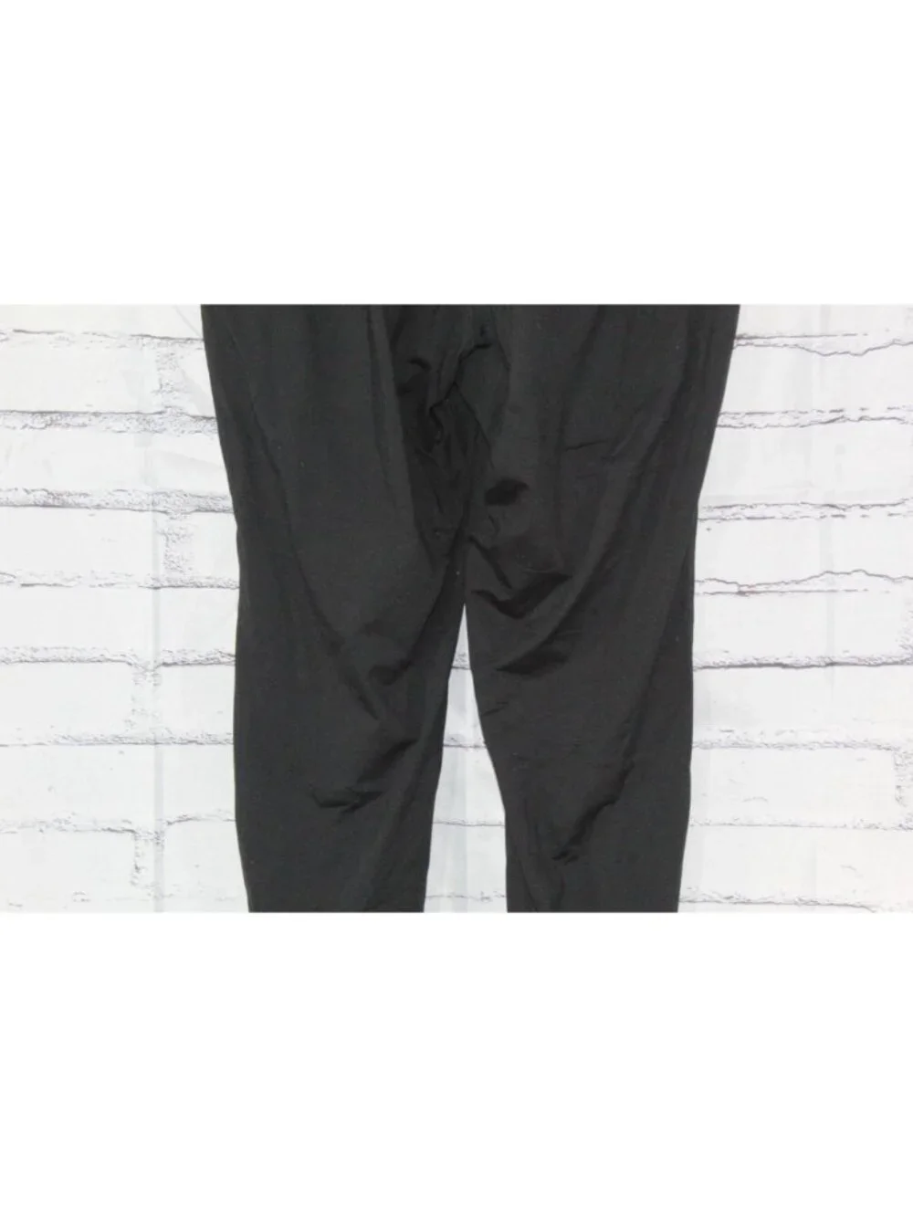 LL Bean Black Stretch Athletic Lounge Activewear Jogger Pants Size M Pet